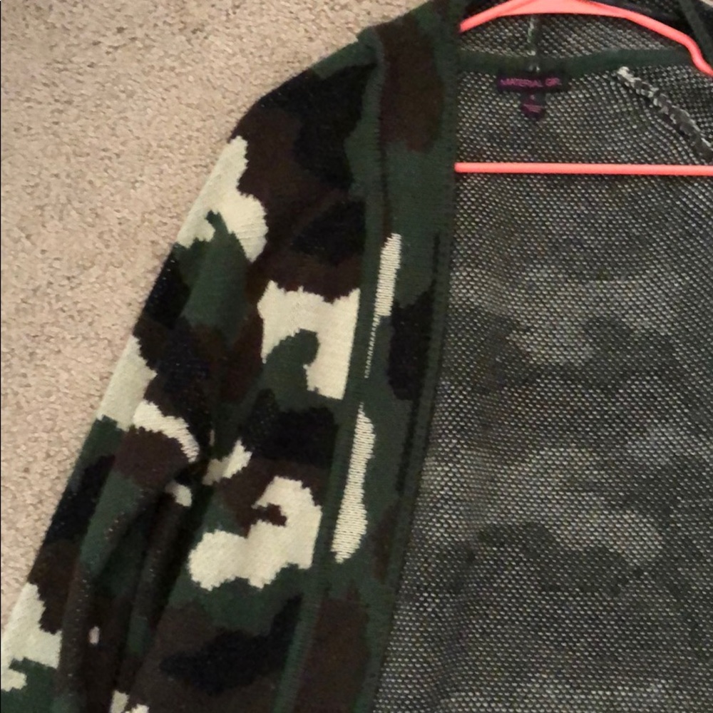 Camo cardigan